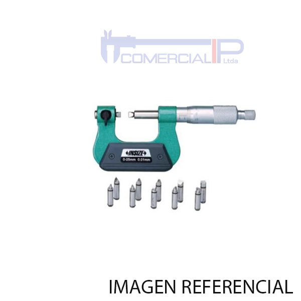 3281-SP62-OF EDIT CALIBRE MICROMETRO ROSCA 60° D-25MM INSIZE (OF) - Imagen 1